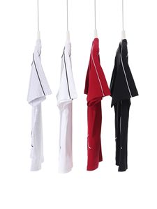 Maglietta estiva mezza manica Raglan da uomo stile americano High Street 250g in cotone a contrasto con linee di colore tinta unita Casual - Product Image 3