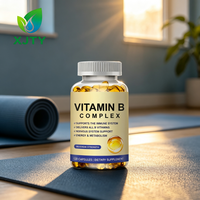 Capsules de Vitamine B Complexe en Gélules Molles pour Adultes - Soutien Immunitaire, Humeur et Énergie Saines, 60 Comprimés, Complément Alimentaire