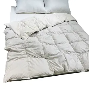 Bedding Basics Ultra-Soft Microfiber Cover Heavyweight Goose Feathers Down Comforter Winter Duvet Insert for Cold Sleepers