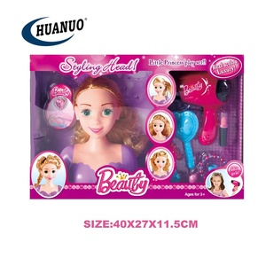 Poupée de coiffure en vinyle <span class=keywords><strong>avec</strong></span> cheveux, jouet de <span class=keywords><strong>maquillage</strong></span> de princesse à la mode pour filles - Product Image 2