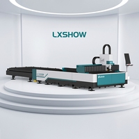 Mesin Pemotong Laser Otomatis Kecepatan Tinggi LX3015HC Mesin Pemotong Laser Serat CNC dengan Meja yang Dapat Ditukar untuk Lembaran Logam