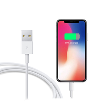 Cable USB de Carga Rápida 2A para iPhone, Cable de Datos USB para iPhone 14 13 12 11 X XR, 1M 2M