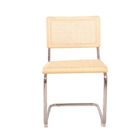 Vente en gros de chaises à accoudoirs en bois massif au design moderne et antique chaises de salle à manger rétro en rotin Cesca