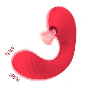 المصنع الأصلي 2 في 1 غرام بقعة البظر مص هزاز مرن للمرأة المهبل البظر محفز ألعاب جنسية بائع - Product Image 1