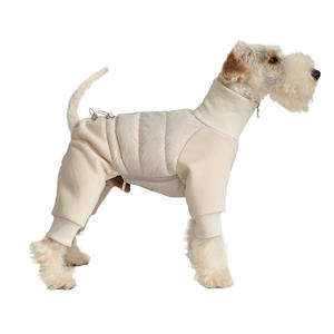 Kış su geçirmez rüzgar geçirmez Polyester köpek ceket kalınlaşmış sıcak Pet giysi köpekler için katı desen soğuk hava için - Product Image 5