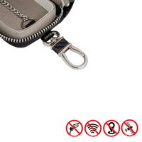 Logo personnalisé en gros antivol porte-clés de voiture KEYLESS Cover RFID WIFI signal Blocker Key Pouch Fob Protector Leather Key Holder