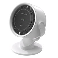 Ventilateur portable rechargeable 2026 avec affichage numérique, turbine haute vitesse, pliable, mural, de bureau, pour voiture et camping-car