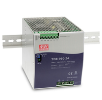 Alimentation électrique sur rail DIN triphasée MEAN WELL TDR 960W avec PFC actif