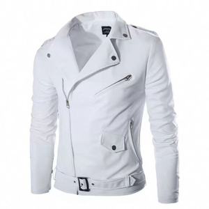 New Arrival High Quality Custom Cowhide Leather Jacket for Men Turn-Down Collar Motorbike Jackets Zipper Closure for Winter - Product Image 5