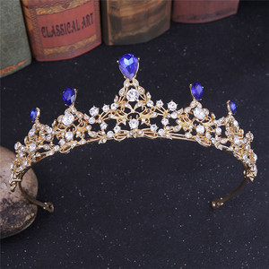 RE3750 คริสตัล Headband แต่งงานเจ้าสาว Diamante เจ้าหญิง Tiara วงมงกุฎเครื่องประดับ Headwear เจ้าหญิง - Product Image 5
