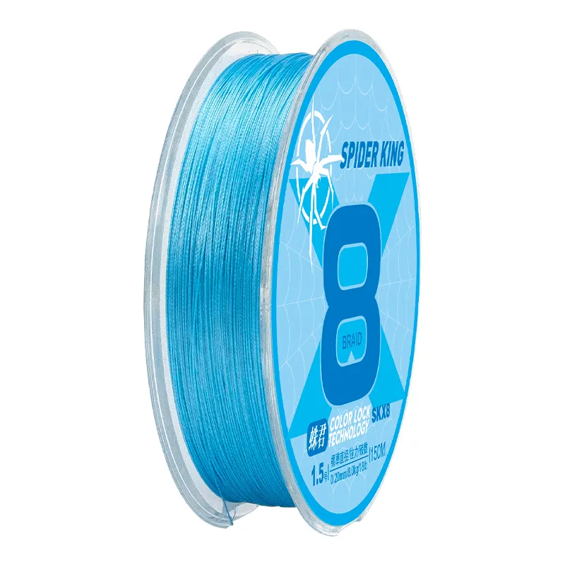 Spot Sale SPIDER KING Angels chnüre 150m 8 Stränge Geflochtener Import Nylon Mono filament Angelschnur Unterstützung Anpassung