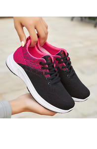 Moda barata casual transpirable color a juego zapatos deportivos para mujeres y niñas - Product Image 6