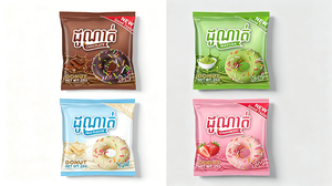 <span class=keywords><strong>Donuts</strong></span> au goût matcha en gros, délicieux <span class=keywords><strong>donuts</strong></span> sucrés, personnalisation OEM disponible pour les collations et les desserts - Product Image 2