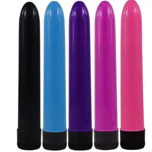 Vibrador de bala plateada de 7 pulgadas de largo al por mayor para mujeres, consolador erótico para punto G, vibrador, Juguetes sexuales para adultos lesbianas