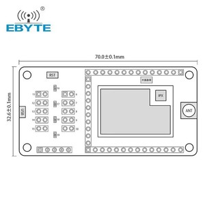 Ebyte E70-433TBL-01 Star Networking E70-T Series <b>Wireless</b> Serial Port Module Test Board CH340G Chip 433MHz USB Communication - Product Image 4