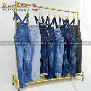 KungFu KingAAA Balles de vêtements de marque d'occasion pour femmes, Salopettes en jean vintage, Vêtements en gros en polyester/coton pour l'été - Product Image 6