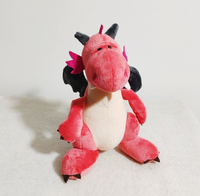Jouets en peluche dragon multicolores mignons en gros, animaux en peluche doux, poupées dinosaures pour cadeaux d'anniversaire pour enfants, décoration de la maison