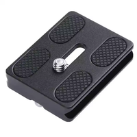 Plaque de fixation rapide universelle en aluminium pour trépied, adaptateur de tête de trépied pour appareil photo reflex numérique, support de caméra gimbal PU50