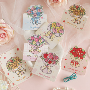 Cartes de vœux avec bouquet de fleurs assorties, jolies cartes à motifs floraux pop-up pour anniversaire, <span class=keywords><strong>mariage</strong></span>, cadeau - Product Image 2
