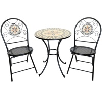 Table et chaise de bistrot mosaïque bistro meubles de jardin de table mosaïque table et chaise