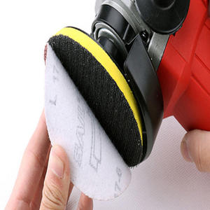 Papel de <span class=keywords><strong>lija</strong></span> autoadhesivo PSA rojo de 5 pulgadas y 125mm, papel abrasivo de óxido de aluminio de 1mm de espesor <span class=keywords><strong>para</strong></span> pulir herramientas de lijado de <span class=keywords><strong>Metal</strong></span> - Product Image 6