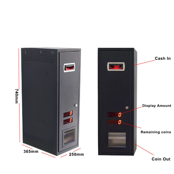 TOTEM EC002 Coinless Change Dispenser Machine Coin Exchange Machines Bill Acceptor Bill Validator for Coffee Shop