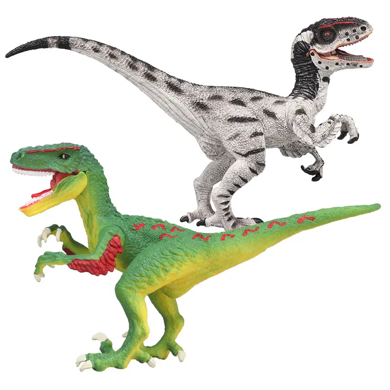 Mainan Plastik PVC Kustom Mainan Model Dinosaurus Dinosaurus Model Velociraptor Dino Realistik Gambar Hewan Jurassic