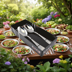 Juego de cubiertos para ensalada 2 piezas Inox (26cm) VENICE Cromo brillante PL2270VC10 - Product Image 3
