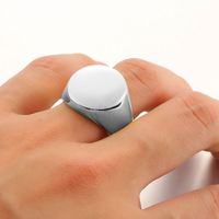 Edelstahl Gravierte inspirierende Ringe Herren Fingerringe Freimaurer Siegelring