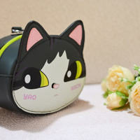 Sacs en PU personnalisés avec un design unique d'animaux de dessin animé, fermeture éclair Happy-corgi, toutes saisons, pour adultes et enfants