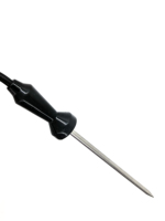 Sonde de température alimentaire avec poignée en silicone, joint en silicone et clip de fixation insérable pour barbecue