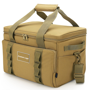 OEM ODM Reusable Food Storage <b>Insulated</b> Thermal Cooler Bag with Shoulder Strap Custom Logo for Picnic Outdoor Travel & Beverages - Product Image 1
