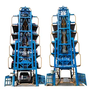 Mechanical vertical parking lift rotary car parking system