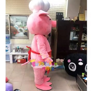 Chef Dress up Pink Pig Mascot Animal <span class=keywords><strong>adulto</strong></span> Juego de rol <span class=keywords><strong>Disfraz</strong></span> Festival Party Set - Product Image 2