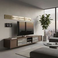Meuble TV et Table Basse Modernes Style Nordique en Bois Massif pour Salon – Offre Spéciale
