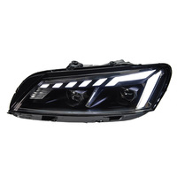 Pour VW Ensemble de phares 11-16 pour B7, mise à niveau LED avec lentilles et clignotants dynamiques à défilement de lumière