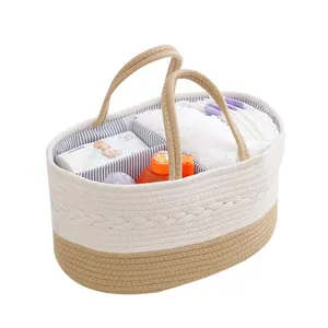 Grosir Modern minimalis trendi produk bayi peralatan ibu dan bayi tas penyimpanan Caddy popok keranjang