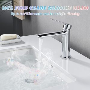 Dildo de <span class=keywords><strong>Silicona</strong></span> con <span class=keywords><strong>Base</strong></span> Ancha, Juguete Sexual para Adultos con Eje Curvo y Bolas para Punto G Vaginal y Próstata <span class=keywords><strong>Anal</strong></span> - Product Image 6