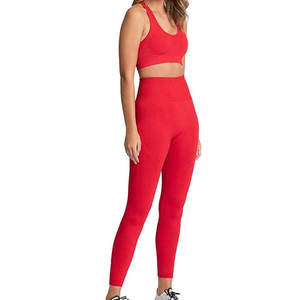 À la mode grande taille Yoga vêtements ensemble 2 pièces vêtements de sport femmes vêtements de sport haut court Long Gym Fitness ensemble Yoga tenue - Product Image 1