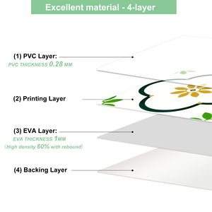 Jeedeson trang trí nội thất nhà bếp phòng tắm có thể tháo rời không thấm nước màu xanh lá cây đề can Peel và Stick sàn gạch - Product Image 5