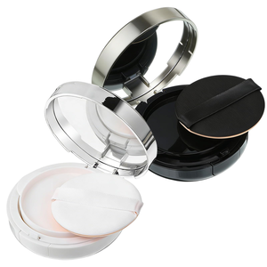 Wholesale Luxury 15g Custom Logo Empty Foundation Powder Cc Cream with Puff and Sponge <b>Mirror</b> <b>Compact</b> - Product Image 1