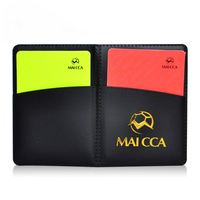 Juego de Tarjetas de Árbitro de Fútbol MAXFREE INDUSTRIAL - Tarjetas Rojas y Amarillas Oficiales para Árbitros, Entrenadores, Entrenamiento y Uso en Exteriores