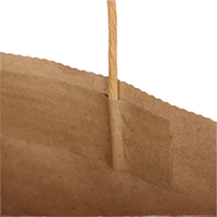Pochette en papier foncé avec poignée, emballage en vrac, pochette cadeau personnalisée, emballage en vrac, sac en papier kraft foncé pour le commerce de détail
