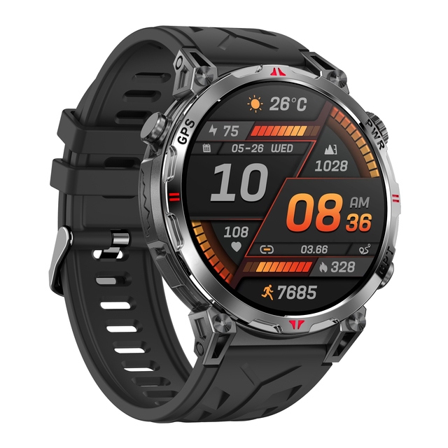 Factory Direct GPS Smart Watch 1.56" AMOLED Display 100+ Sport Modes Alarm Clock Shockproof Waterproof Rubber Band Unisex