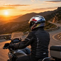 Casque de moto YA-910 DV avec design de ventilateur en forme de plume, accessoire élégant