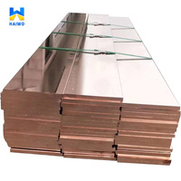 99.99% barre carrée électrolytique en tige de cuivre pur C10100 barre de bus de mise à la terre en cuivre plat carré de pliage de coupe industrielle de 6mm