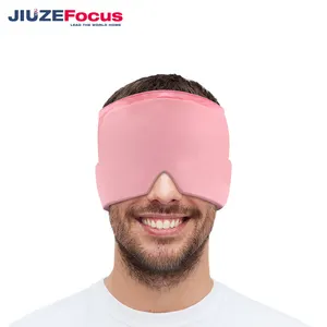 सूर्यास्त गुलाबी रेशम नींद मुखौटा चेहरा-गले पैड गद्देदार रेशम कोकून कुल में गहरी नींद चिकित्सा के लिए नेत्र मास्क अंधेरे