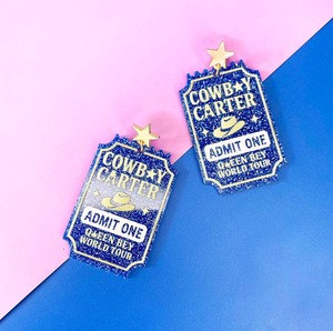 Pendientes de moda con dijes de esmalte de sombrero rosa, botas de vaquero y accesorios para la cabeza, joyería para mujer - Product Image 5