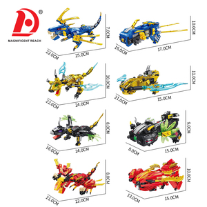 Juego de Construcción 2 en 1 Transformable en Pistola, 243 Piezas, Bloques de Construcción DIY de Dinosaurio y Dragón, Juguete Creativo de Deformación para Niños - Product Image 5