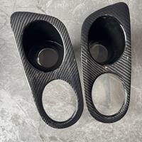 Cubierta de Fibra de Carbono de Alta Calidad para Faros Antiniebla Delanteros, Compatible con BMW Serie 3 E46 (1998-2004)